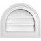Ekena Millwork Round Top Surface Mount PVC Gable Vent: Functional, w/ 2"W x 1-1/2"P Brickmould Frame, 14"W x 12"H GVPRT14X1202SF - alternate 1